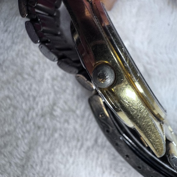 Vintage Seiko Alarm Quartz Analog Watch Mens Gold Tone Day Date 5C23-8009‎ Japan - Picture 4 of 8